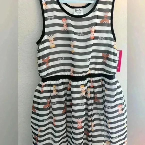 Barbie Dress Girls Size XL (14-16) Black White Barbiecore Target NWT - Picture 4 of 7